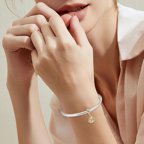 Annmors Gold Charms for Bracelets Family Heart Mom Daughter Dangle Pendants for Women Bracelet & Necklace in Kuwait