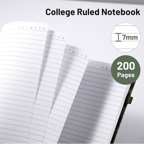 Yoment Hardcover Spiral Notebook 7 x 10 B5 Pink Notebook College Ruled, 200 Pages Notebooks for Work School, 100GSM Cute Notebooks for Women Men Writing in Saudi Arabia