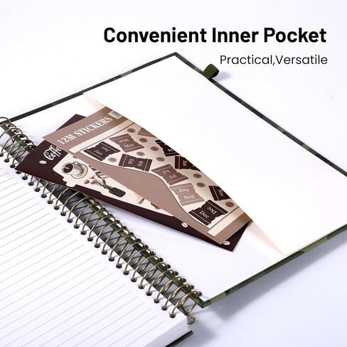 Yoment Hardcover Spiral Notebook 7 x 10 B5 Pink Notebook College Ruled, 200 Pages Notebooks for Work School, 100GSM Cute Notebooks for Women Men Writing in Saudi Arabia