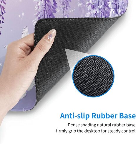Gaming Mouse Pad Black Red Fluid Marble Non-Slip Rubber Base Extended Mousepad with Stitched Edges Keyboard Computer Laptop Mat for Gamer Desktop Office Home 31.5 x 11.8 in in Saudi Arabia