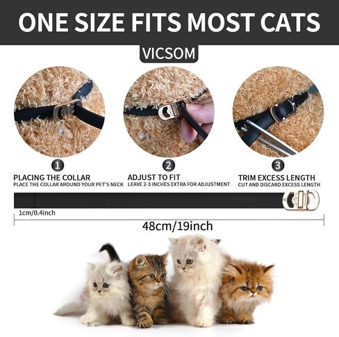 VICSOM Flea Collar for Cats, Flea and Tick Prevention for Cats, 4 Pack in Saudi Arabia