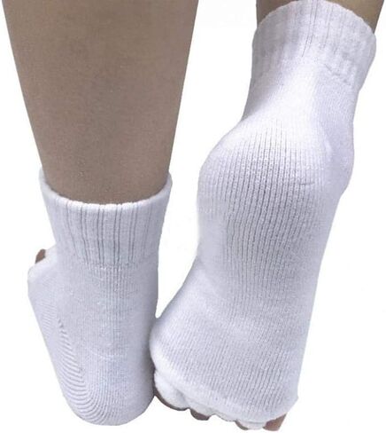 Toe Separator Socks Yoga Sports Gym Health Massage Foot Alignment Socks in Saudi Arabia