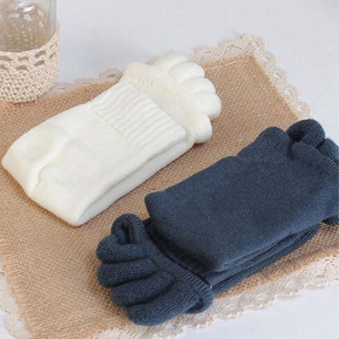 Toe Separator Socks Yoga Sports Gym Health Massage Foot Alignment Socks in Saudi Arabia