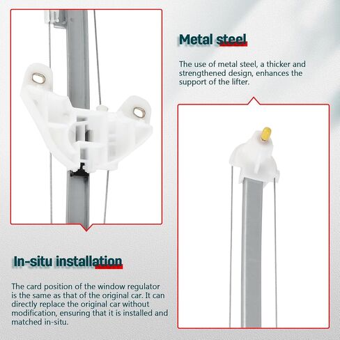 FINDAUTO Power Window Regulator Front Left Driver Side fit for 2002-2006 for Honda CR-V 741-302 Window Regulator and Motor Assembly with Motor in Kuwait