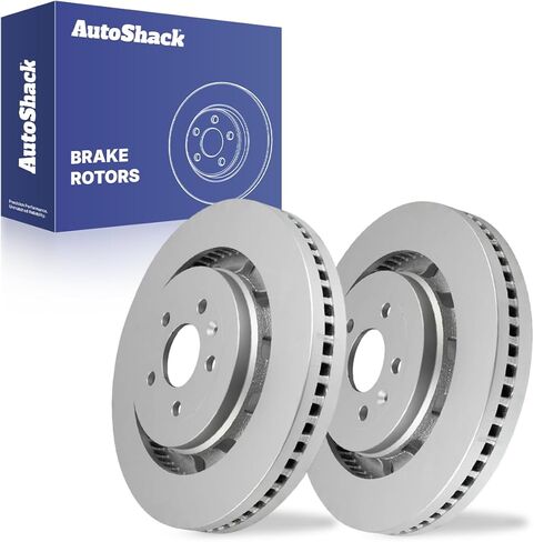 Autoshack زوج من 2 الأمامي حفر ودوران فرامل مزدوجة السائق الفضي والركاب بديل للينكولن MKS MKT FORD FLED PLUSTOR ANTILITY TAURUS 2013-2017 EXPLORER PR680982DSZPR in Saudi Arabia