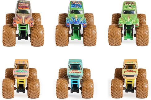 Monster Jam, Mystery Mudders 2-Pack Monster Trucks, Official 1:64 Die-Cast Vehicles, Wash to Reveal (Styles Will Vary), Kids Toys for Boys 3 and Up in Kuwait