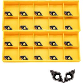 10pcs DCMT 21.51 DCMT070204 Gold 55° Diamond Carbide Turning Inserts - High-Performance Cutting Tools for Machining Steel and Stainless Stee in Saudi Arabia