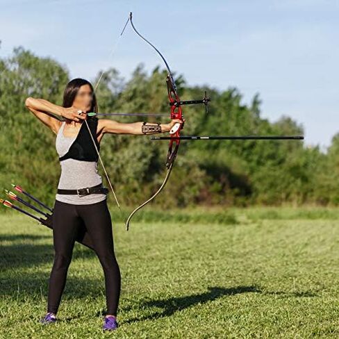 Archery Chest Guard, Upgraded Version Black Adjustable Simple Nylon Mesh PU Archery Chest Protector, Free Size Outdoor Sport Hunting Shooting Chest Protection Men Women Bow Arrow Chest Guard Tool in Saudi Arabia