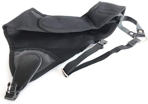 Archery Chest Guard, Upgraded Version Black Adjustable Simple Nylon Mesh PU Archery Chest Protector, Free Size Outdoor Sport Hunting Shooting Chest Protection Men Women Bow Arrow Chest Guard Tool in Saudi Arabia