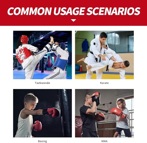 مجموعة سبارينج جير مكونة من 9 قطع للأطفال والشباب - معدات سبارينج التايكوندو مع قفازات الملاكمة، وأغطية الرأس، وواقي الصدر، ومعدات الملاكمة للكاراتيه، والكيك بوكسينغ، وتدريب الفنون القتالية المختلطة والمنافسة in Kuwait