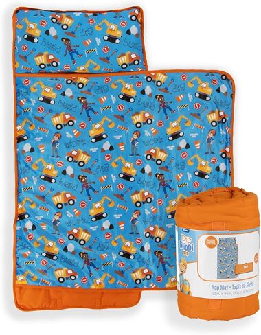 Jay Franco Bluey Sleepy Time Nap Mat – Built-in Pillow and Blanket - Super Soft Microfiber Kids'/Toddler/Children's Bedding, Ages 3-7 in Saudi Arabia