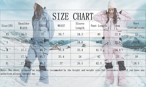Women and Men's Ski Suits One Piece Jumpsuit Winter Outdoor Waterproof Warm Snowsuits in Kuwait