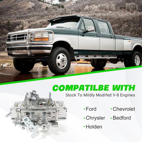 BR-67270 Carburetor 600 CFM/4150 Model/4-Barrel for Holley Quick Fuel Brawler Vacuum Secondary Electric Choke, Compatible with Corvette Dodge Ford Buick GMC Chrysler Plymouth Mercury in Kuwait