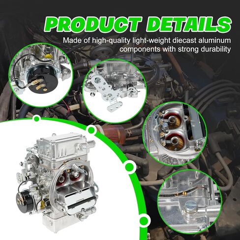BR-67270 Carburetor 600 CFM/4150 Model/4-Barrel for Holley Quick Fuel Brawler Vacuum Secondary Electric Choke, Compatible with Corvette Dodge Ford Buick GMC Chrysler Plymouth Mercury in Kuwait