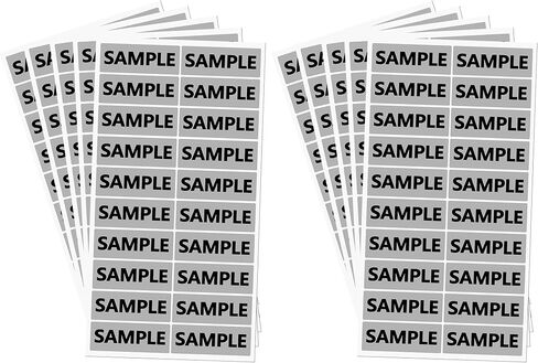Top Label Sample Inventory Stickers, 1.5x0.5 Inch Cosmetic Tester Stickers, 600 Pcs in Saudi Arabia