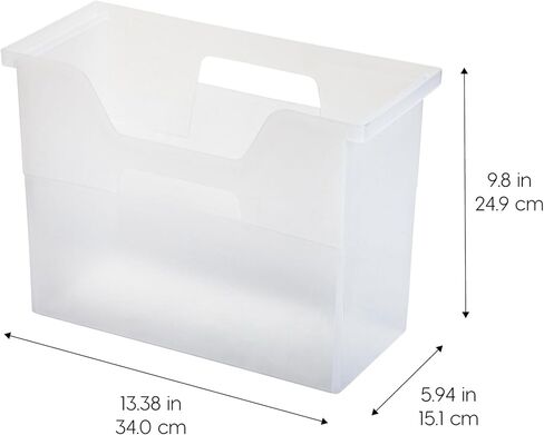 IRIS USA File Box Plastic File Organizer for Letter/Legal File, Document Box, Storage Bin Tote Organizer with Durable and Secure Latching Lid, Stackable, Nestable, BPA-Free, Black 35 Qt. 1 Pack in Kuwait