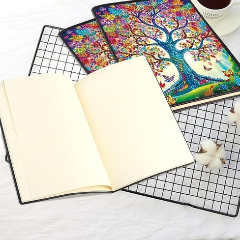 JISHSHAY Diamond Art Notebook Journal Diamond Painting Note Book Gem Art Sketchbook Gem Painting Blank Notebook Mosaic Kits for Adults Diary with Special Shape Drill 14.5×21cm/5.7×8.26in Fish Koi in Saudi Arabia