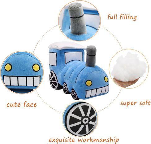 سيارة الشرطة الناعمة ذات الأبقار المحشوة لعبة Super Cute Blue Squad Squad Plushie هدايا ممتازة للأطفال أو حفلة عيد ميلاد 11 بوصة (سيارة الشرطة) in Kuwait