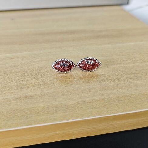 Sports Football Stud Earrings Rugby Earrings Sports Game Team Earrings for Women Sports Fan Jewelry in Kuwait