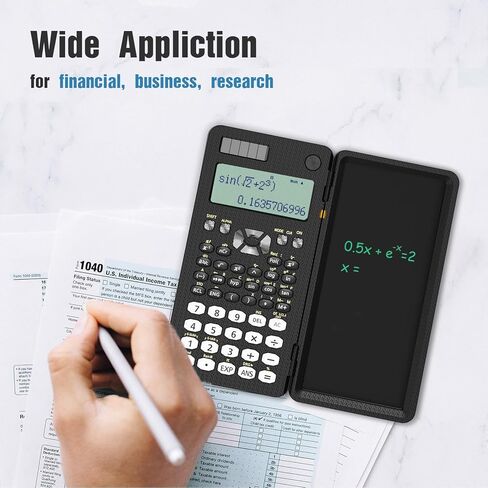تمت ترقيته 991es بالإضافة إلى حاسبة علمية لسطح المكتب ، شاشة Roatee Calcnote Multiview المكونة من 4 سطر مع جهاز لوحي LCD قابل للمحو ، طاقة بطارية الطاقة الشمسية مع المفكرة للمدرسة والأعمال in Kuwait