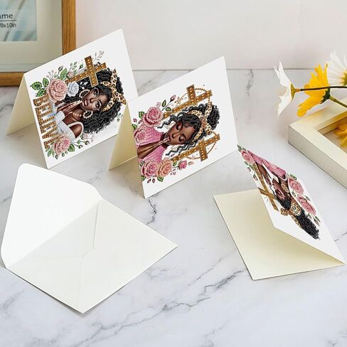 Focart Diamond Painting Greeting Card Kit, Special Shaped Diamonds Painting, DIY Handcraft for Relatives and Friends with Wishes,Unique Design Crafting for Birthday or Holiday Cards in Saudi Arabia