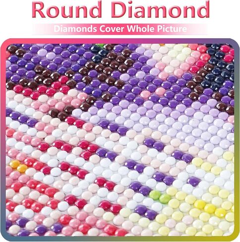 Huacan Diamond Painting Kits for Adults Flowers Diamond Art Kit Round Full Drill AB Diamond Painting 5D DIY Rhinestone Art Craft Kits for Gift Home Wall Decor 15.7x11.8 Inch in Saudi Arabia