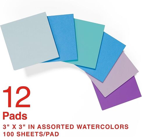 Staples 105809 Stickies Recycled Notes 3-Inch X 3-Inch Yellow 12 Pads/Pack (S-33Yr12) in Saudi Arabia