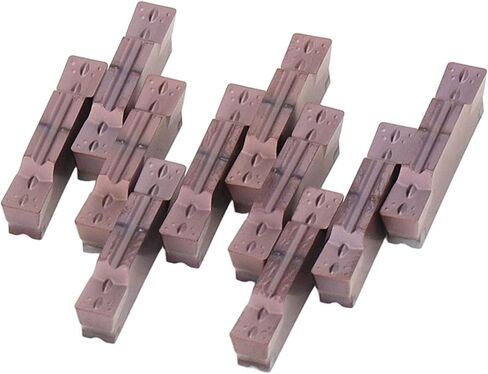 Carbide Grooving Inserts CNC Cut Off Blade 10Pcs Set with PVD Coating for Stainless Steel Processing High Precision Durable Carbide Inserts for CNC Machines in Saudi Arabia