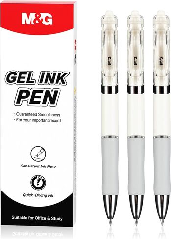 M&G Gel Pens, 0.7mm Black Gel Pens Medium Point, 36 PCS Retractable Gel Ink Rollerball Pens, Gel Ink Pens with Premium Ink & Comfort Grip for Smooth Writing Office School Men Women in Saudi Arabia
