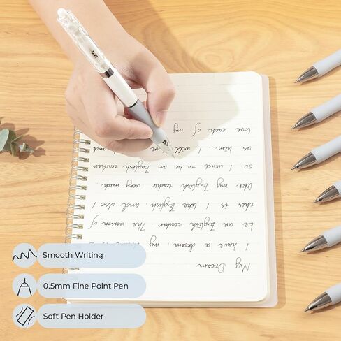 M&G Gel Pens, 0.7mm Black Gel Pens Medium Point, 36 PCS Retractable Gel Ink Rollerball Pens, Gel Ink Pens with Premium Ink & Comfort Grip for Smooth Writing Office School Men Women in Saudi Arabia