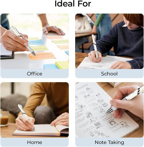 M&G Gel Pens, 0.7mm Black Gel Pens Medium Point, 36 PCS Retractable Gel Ink Rollerball Pens, Gel Ink Pens with Premium Ink & Comfort Grip for Smooth Writing Office School Men Women in Saudi Arabia