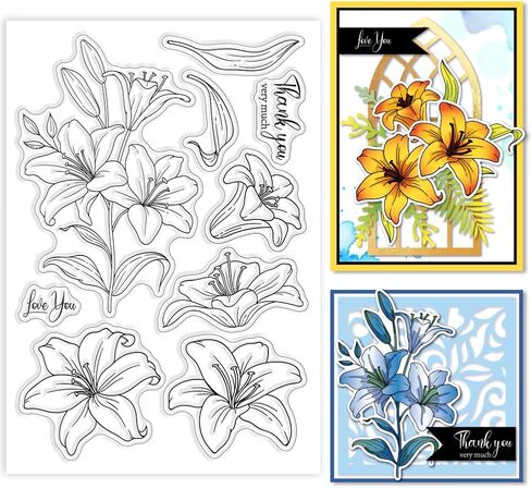 GLOBLELAND Sunflower Clear Stamps Transparent Silicone Stamp for Card Making Decoration and DIY Scrapbooking in Saudi Arabia