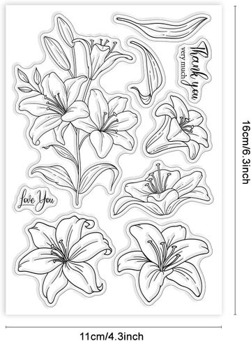 GLOBLELAND Sunflower Clear Stamps Transparent Silicone Stamp for Card Making Decoration and DIY Scrapbooking in Saudi Arabia