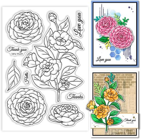 Globleland Sunflower Clear Stamps ختم السيليكون شفاف لزخرفة صناعة البطاقات و DIY Scrapbooking in Saudi Arabia