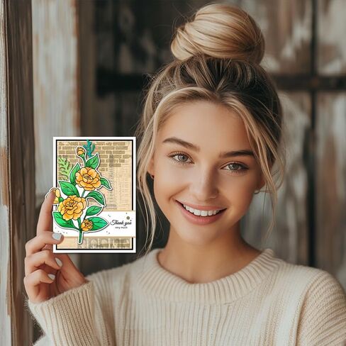 Globleland Sunflower Clear Stamps ختم السيليكون شفاف لزخرفة صناعة البطاقات و DIY Scrapbooking in Saudi Arabia