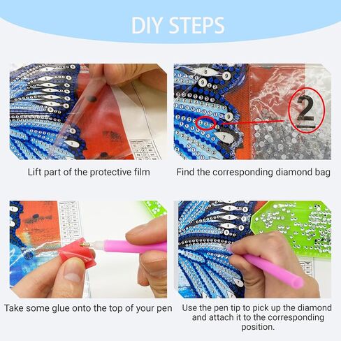 DIY Diamond Art Vase Kit for Adults - Sparkling 5D Crystal Hydroponic Planter, Unique Handmade Craft for Home Office Decor, Perfect Creative Gift for Women (Vivid) in Saudi Arabia