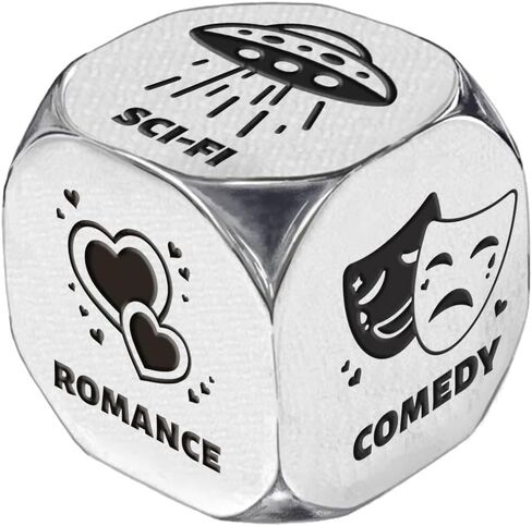 UNICRAFTALE Self Care Relief Gifts 1Set Stainless Steel Decision Dice with Gifts Box Stress Relief Gifts Relief Items Meditation Yoga Gifts Mental Health Gifts Retirement Gifts for Women Men in Saudi Arabia