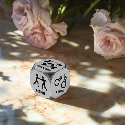 UNICRAFTALE Self Care Relief Gifts 1Set Stainless Steel Decision Dice with Gifts Box Stress Relief Gifts Relief Items Meditation Yoga Gifts Mental Health Gifts Retirement Gifts for Women Men in Saudi Arabia
