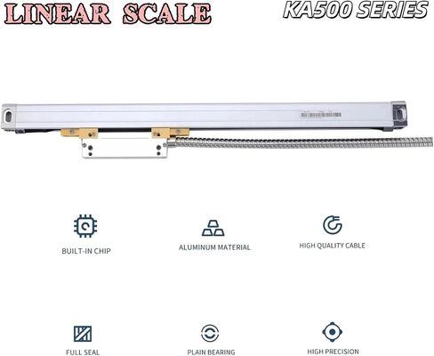 KA500[1um] 70 120 170 220 270 320 370 مللي متر مقياس زجاجي خطي رفيع DRO 18x20 مللي متر مستشعر مسطرة مخرطة صغيرة رفيعة جهاز تشفير خطي صغير in Kuwait