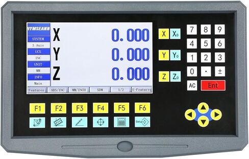 19 لغة كبيرة DRO HS800-3 3 محاور عرض القراءة الرقمية TTL AC110V/220 فولت لمطحنة المخرطة الخطية مقياس التشفير حاكم تصنيف in Saudi Arabia