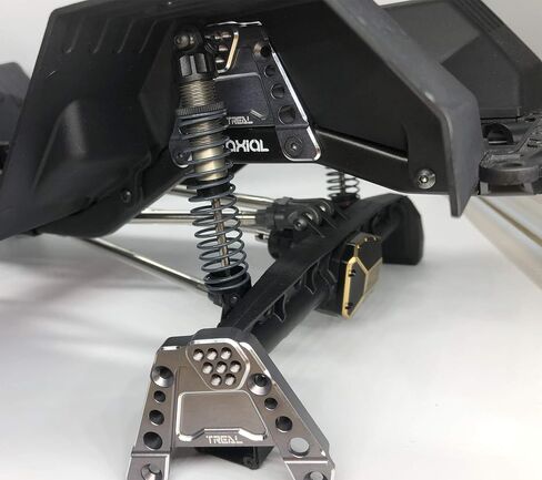 Treal Aluminum 7075 Rear Shock Towers Shock Hoops for Axial SCX10 III (Red) in Saudi Arabia