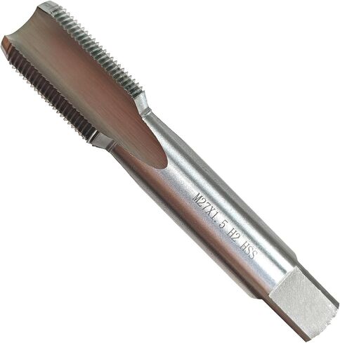M27 X 2 Tap, Metric Thread Tap, Right Hand, 2mm Pitch, Straight Flute, 4 Flute, High Speed Steel, H2 Accuracy Grade, Machine Tap in Saudi Arabia