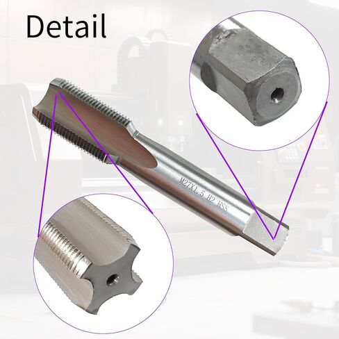 M27 X 2 Tap, Metric Thread Tap, Right Hand, 2mm Pitch, Straight Flute, 4 Flute, High Speed Steel, H2 Accuracy Grade, Machine Tap in Saudi Arabia