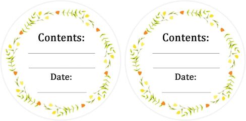 Dissolvable Canning Labels for Mason Jars,1.5 Inch Dissolvable Food Label Stickers Removable Freezer Labels Food Date Labels Food Label Stickers for Food Containers(Pack-200) in Kuwait