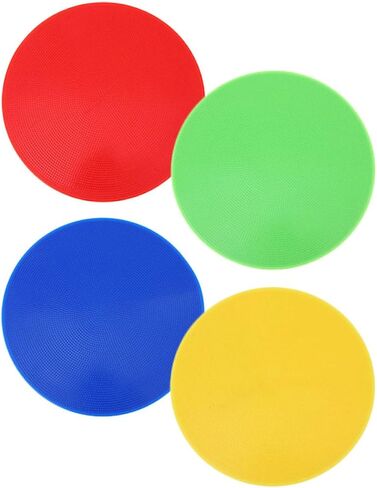 Sosoport 4pcs Colorful Spot Markers for Classroom Durable Carpet Circles for Teachers Football Tennis Floor Dots Easy to Clean Markers for Indoor Activities and Play Areas in Saudi Arabia