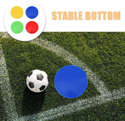 Sosoport 4pcs Colorful Spot Markers for Classroom Durable Carpet Circles for Teachers Football Tennis Floor Dots Easy to Clean Markers for Indoor Activities and Play Areas in Saudi Arabia