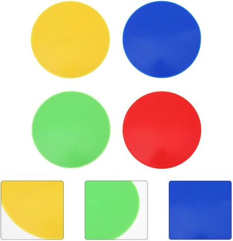 Sosoport 4pcs Colorful Spot Markers for Classroom Durable Carpet Circles for Teachers Football Tennis Floor Dots Easy to Clean Markers for Indoor Activities and Play Areas in Saudi Arabia