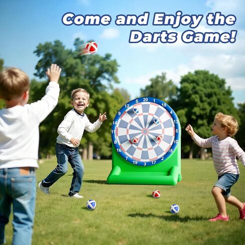 iPlay, iLearn Pool Wave Kids Fun Pool Toys, Inflatable Dart Board Water Games, Swimming Pool Floats, Beach Yard Outdoor Play, Cool Summer Party Gift for 6 7 8 Year Old Boy Girl Teen Adult-Red & Green in Saudi Arabia