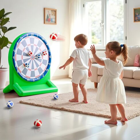 iPlay, iLearn Pool Wave Kids Fun Pool Toys, Inflatable Dart Board Water Games, Swimming Pool Floats, Beach Yard Outdoor Play, Cool Summer Party Gift for 6 7 8 Year Old Boy Girl Teen Adult-Red & Green in Saudi Arabia