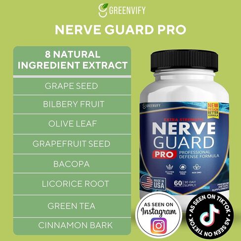 Pro - Advanced Nerve Formula with Essential Ingredients for Relief and Comprehensive Long-Term Support of Nerve Health (1) in Saudi Arabia